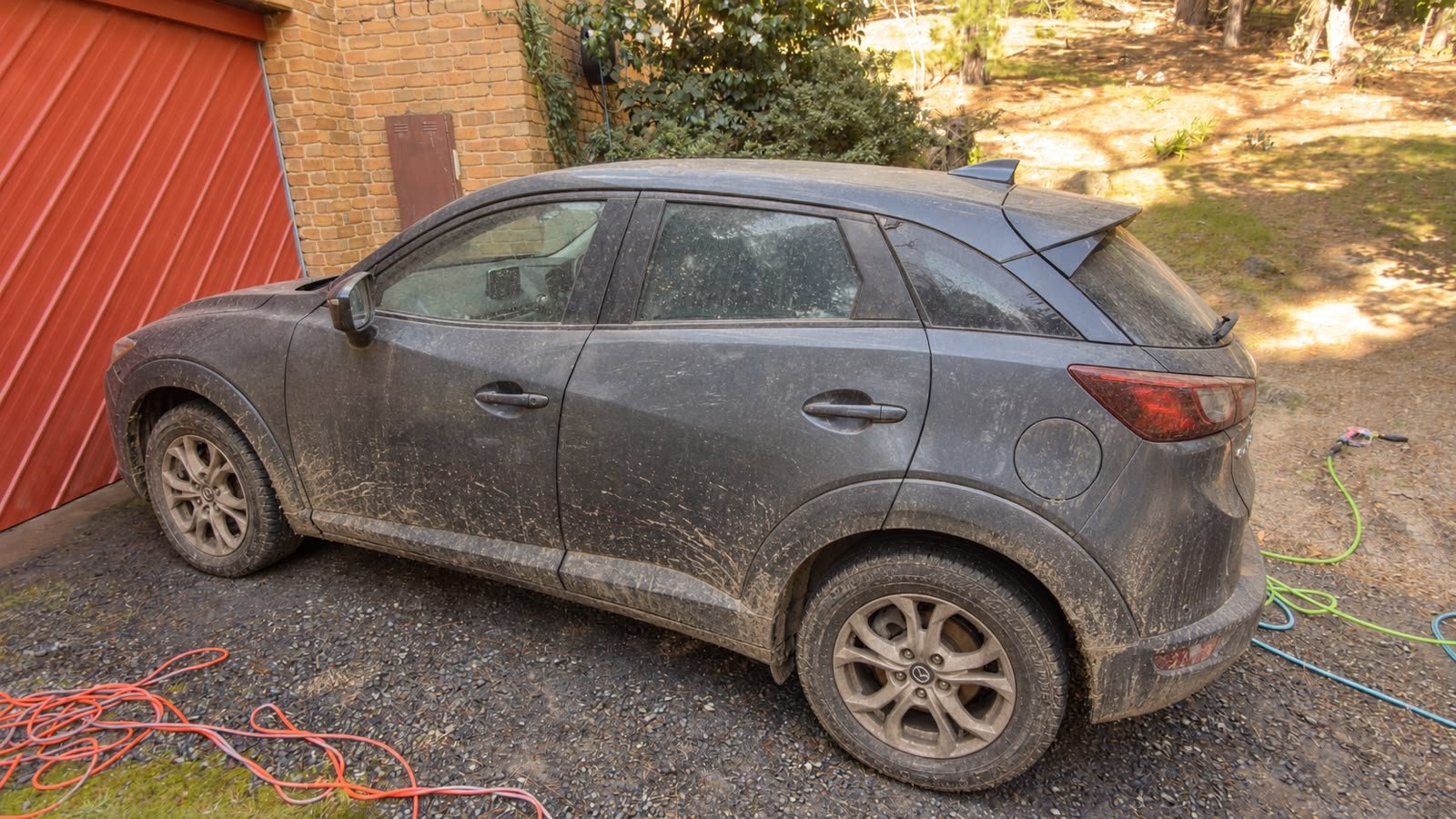 Car before cut and polish