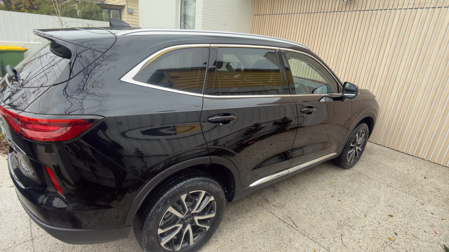 Car after paint overspray removal